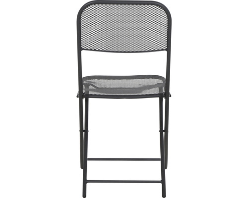 Fällbar stol i metall med nätstruktur