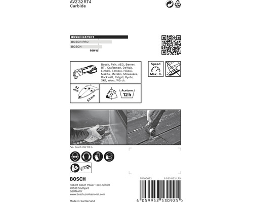 Detaljer om Bosch Expert AVZ 32 RT4 Carbide-sågblad