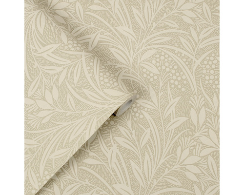 Tapetrulle med blad- och bärmönster