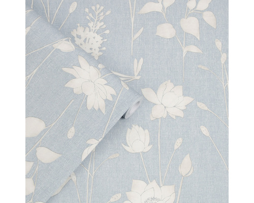 Tapetrulle med blommönster