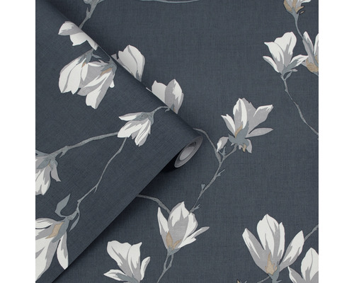 Tapetrulle med blommönster