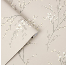 Tapetrulle med blommönster
