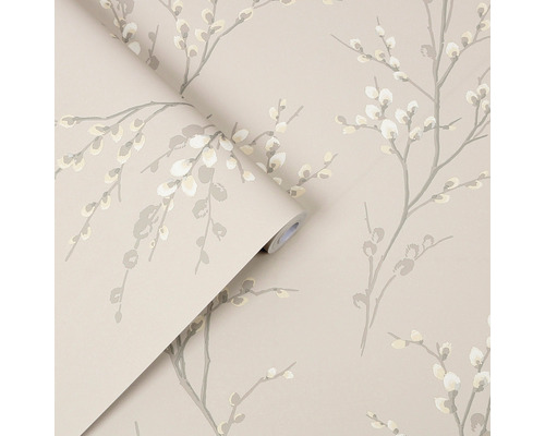 Tapetrulle med blommönster