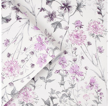 Tapetrulle med blommönster