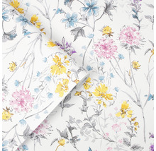 Tapetrulle med blommönster