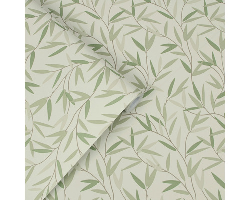 Tapetrulle med bladmönster