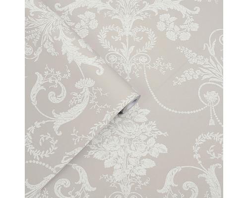 Tapetrulle med blommönster