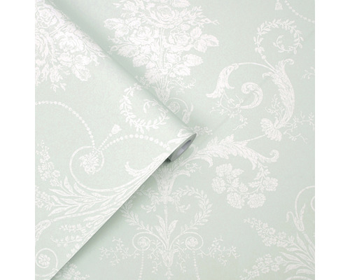 Tapetrulle med blommönster