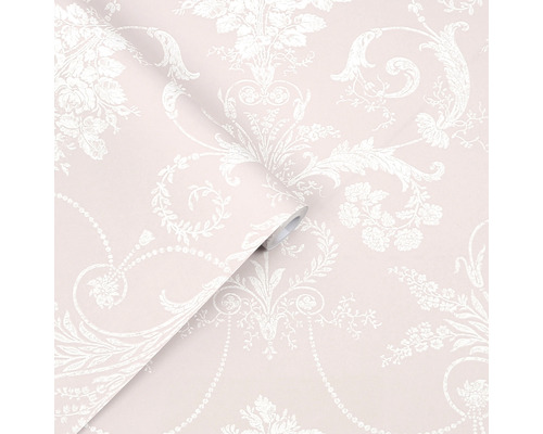 Tapetrulle med blommönster