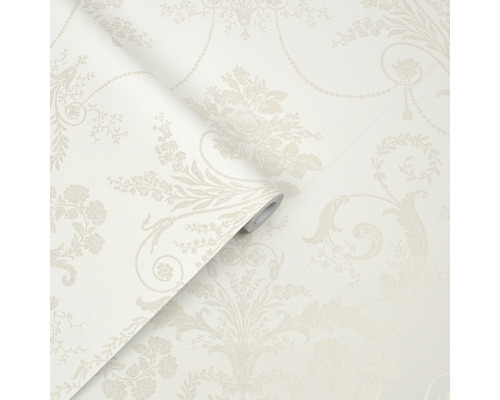 Tapetrulle med blommönster