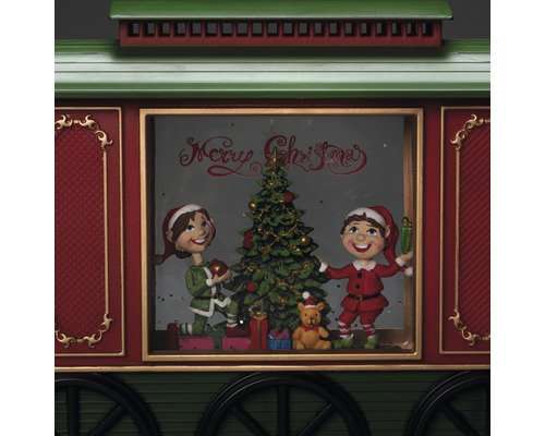 Dekorativt jultåg med julmotiv och texten ''God Jul''
