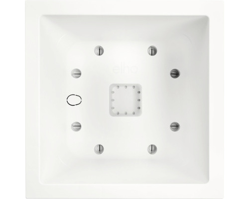 Fyrkantig Elho fatplatta med skruvhål