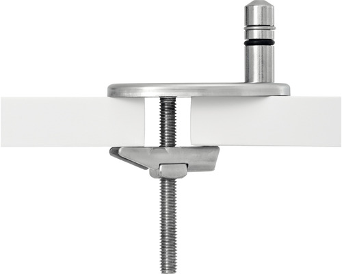 Metallklämma för fastsättning av en skiva