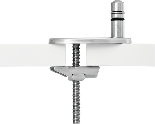 Bordsfäste för sanitetsartiklar