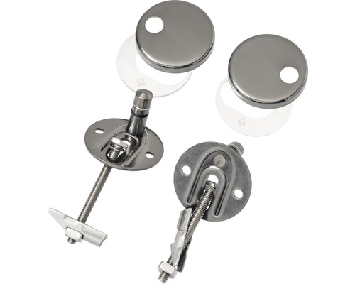 Fästset för toalettstolar i rostfritt stål