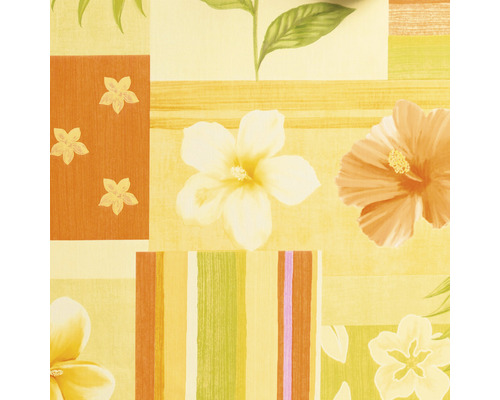 Tapet med blommönster och ränder