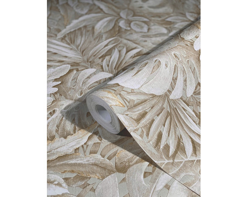 Tapetrulle med växtmönster