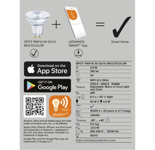 Produktinformation: PAR16 50 GU10 Multicolor LED-spot, kompatibilitet med smartphone-app, Smart Home-funktion