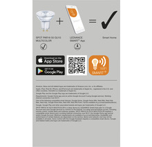 Spot PAR16 50 GU10 Multicolor plus Ledvance Smart Plus App är lika med Smart Home