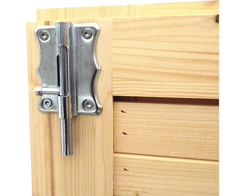 Bultlås på trädörr