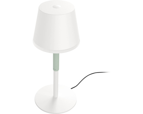 Bordslampa med lampskärm och rund fot