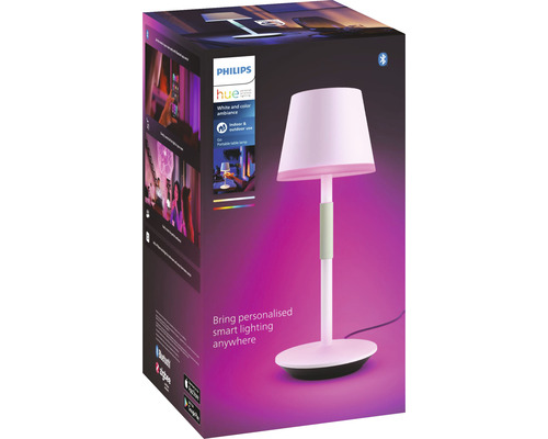 Philips Hue Go bordslampa med förpackning för inom- och utomhusbruk