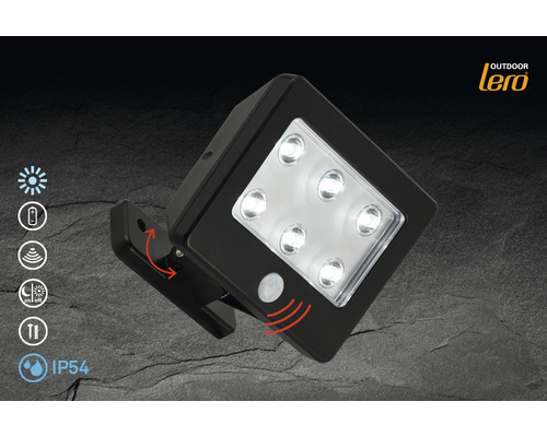 Outdoor Lero LED-solarlampa med rörelsedetektor