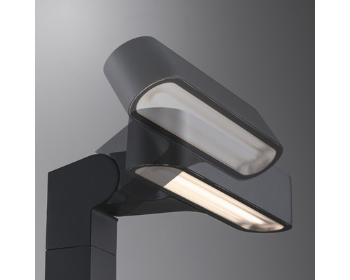Detaljvy av en modern utomhuslampa