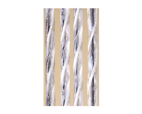 Fyra vridna plaststavar