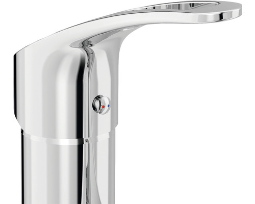 Blankpolerad metallkran