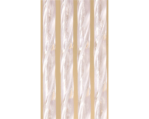 Fyra transparenta plaststavar med vriden design