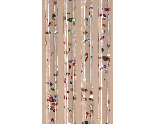 Fyra transparenta sugrör fyllda med konfetti