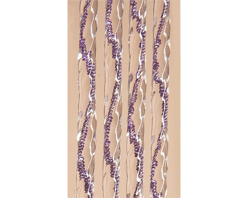 Istappar av glas med dekor