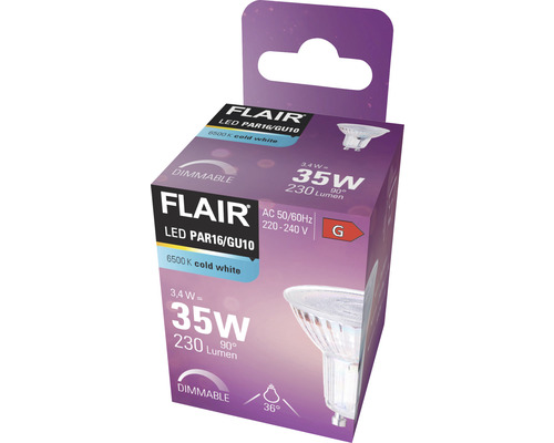 Flair LED-lampa PAR16/GU10 i förpackning