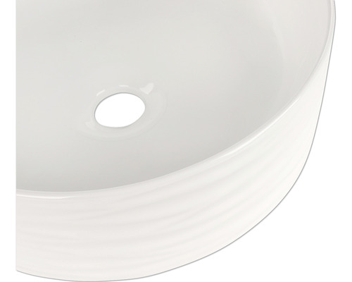 Tvättställ i keramik med avlopp