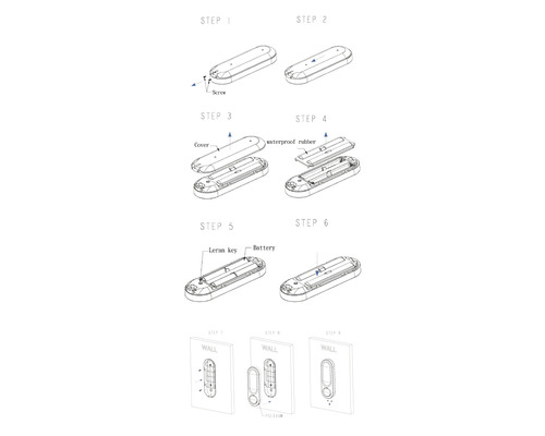 Illustrerad monteringsanvisning i nio steg