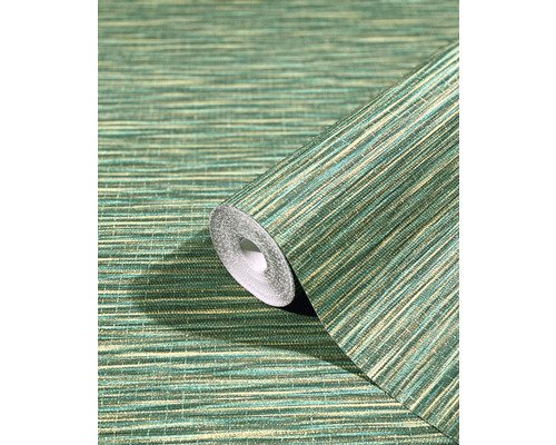 Rulle grön tapet med linjärt mönster
