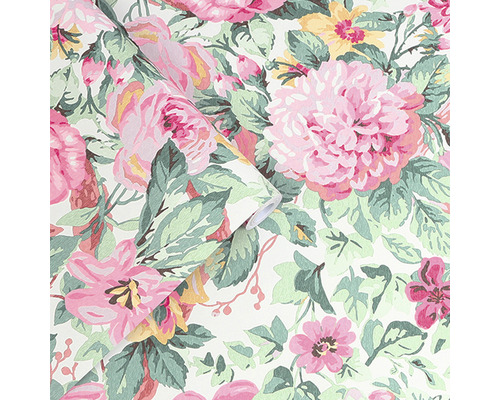 Tapetrulle med blommönster