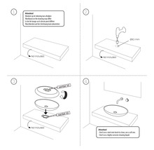 Monteringsanvisning för ett tvättställ med information om nödvändiga tillbehör och rengöring