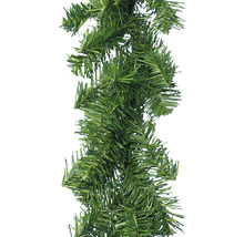 Grön girlang med granris för juldekoration