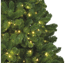 Konstgjord julgran med belysning, detaljvy