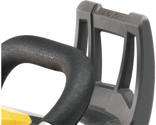 Handtag och bärhandtag för en häcksax