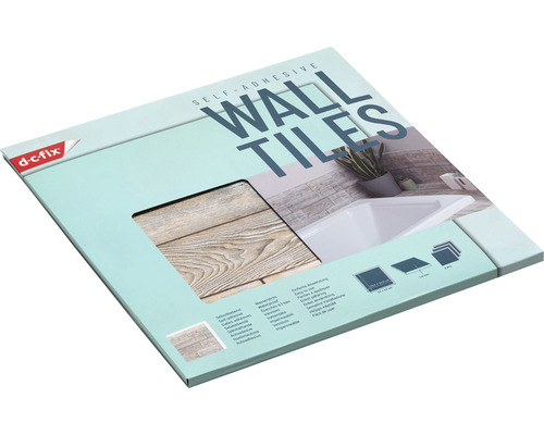 D-c-fix självhäftande väggplattor i trälook, förpackade