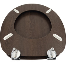 Toalettsits i trä med fäste