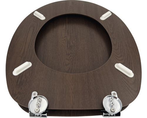 Toalettsits i trä med fäste