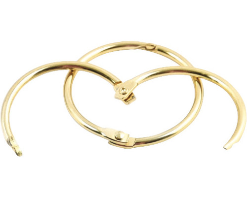 Tre metall bokbinderiringar