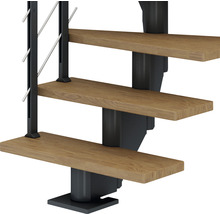 U-trappa PERTURA Alena ek mörk antracit 13 steg B:75 cm