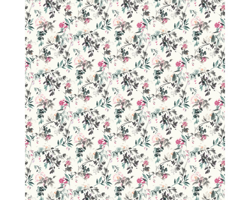 Tapet med blommönster av blad och blommor