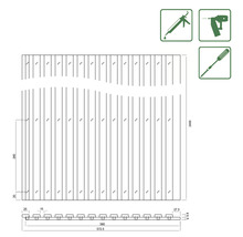 Akustikpanel ek natur 19x572x2400 mm