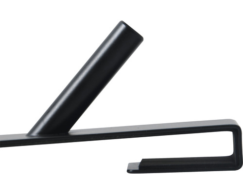 Detaljvy av en upphängningsanordning i metall